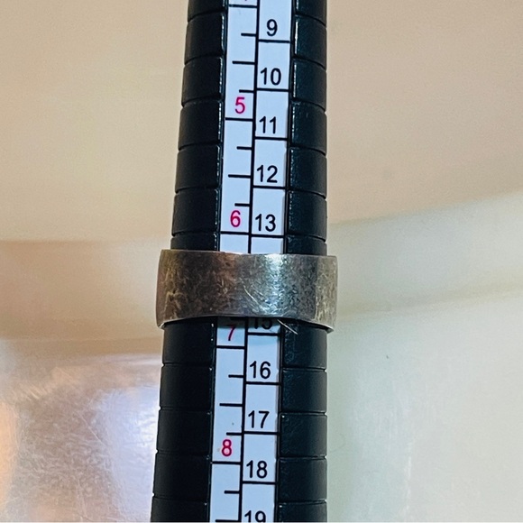 💕Hand Crafted 925 Silver Filigree Cigar Band Pinkie Ring! - Picture 7 of 10